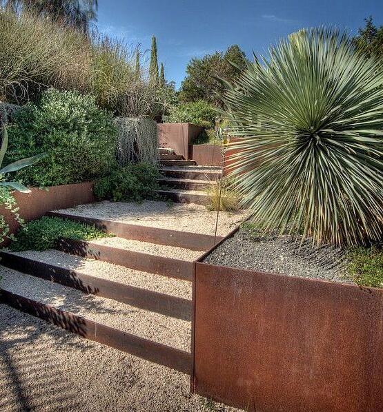 东丽耐候钢花园围边